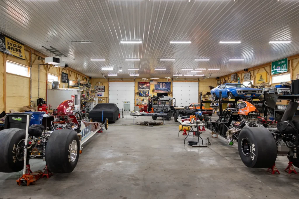 High Performance Race Car Garage and Service Bay