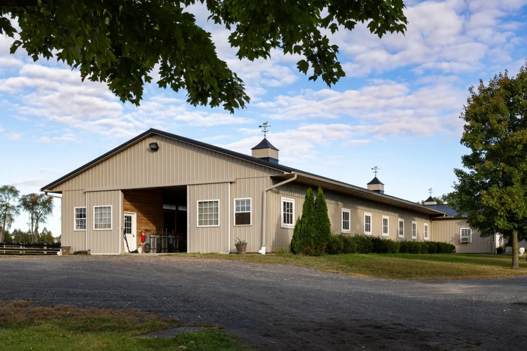 Exterior of Large Stable and Training Facility