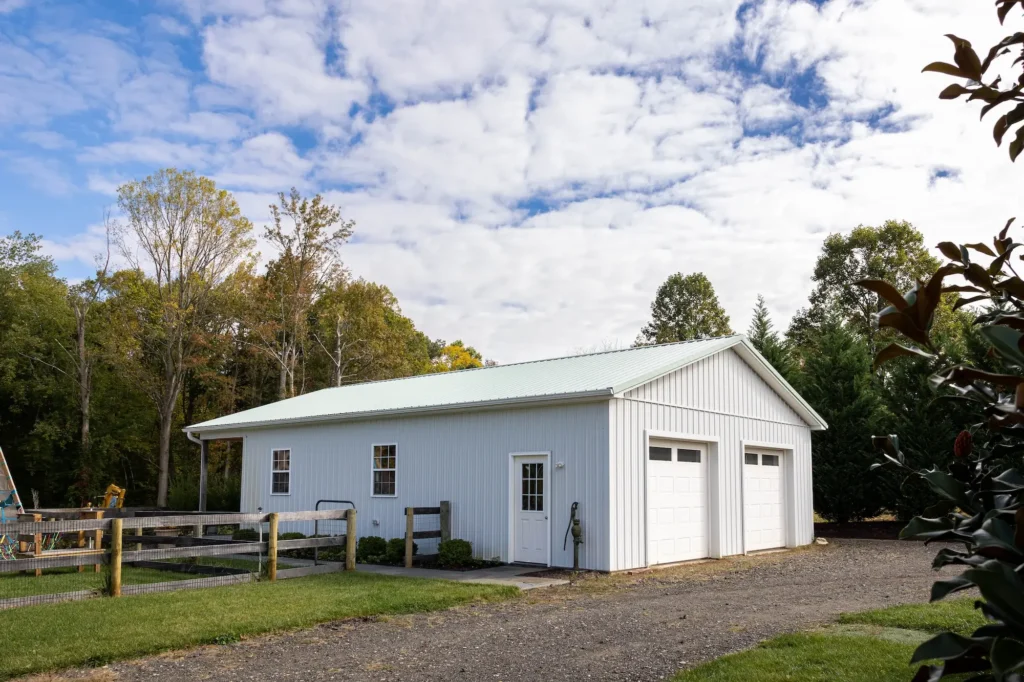 Two-Bay Garage and Outbuilding Exterior